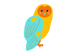 Mascotte Totem — hibou