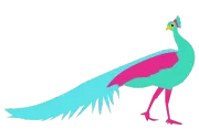 Mascotte Totem — paon